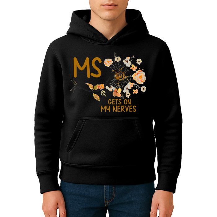 MS Gets On My Nerves Multiple Sclerosis Awareness . Kids Hoodie