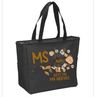 MS Gets On My Nerves Multiple Sclerosis Awareness . Zip Tote Bag