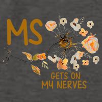 MS Gets On My Nerves Multiple Sclerosis Awareness . Vector Backpack