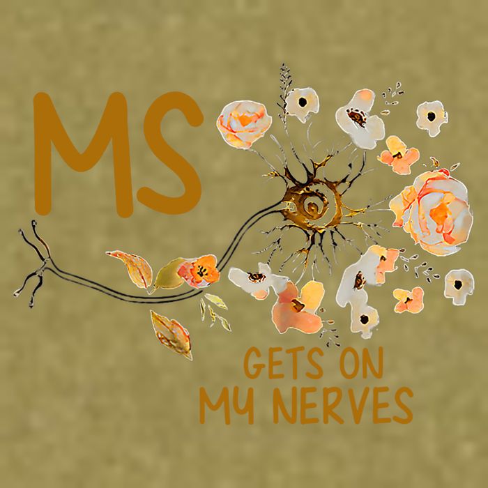 MS Gets On My Nerves Multiple Sclerosis Awareness . Garment-Dyed Women's Muscle Tee