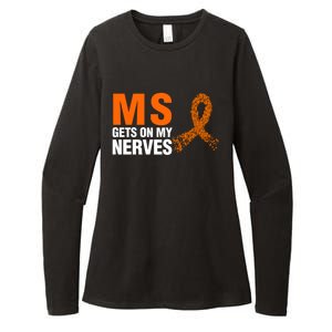 Ms Gets On My Nerves Multiple Sclerosis Cool Gift Womens CVC Long Sleeve Shirt