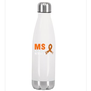 Ms Gets On My Nerves Multiple Sclerosis Cool Gift Stainless Steel Insulated Water Bottle