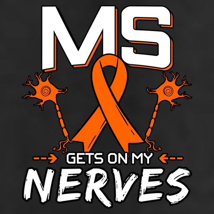 Ms Gets On My Nerves Multiple Sclerosis Awareness Survivor Cool Gift Cool Comfort Performance Bucket Hat