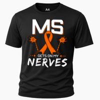 Ms Gets On My Nerves Multiple Sclerosis Awareness Survivor Cool Gift Performance Shirt