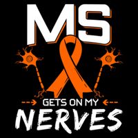 Ms Gets On My Nerves Multiple Sclerosis Awareness Survivor Cool Gift Drawstring Bag