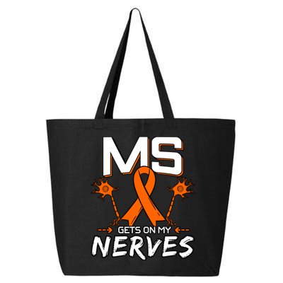 Ms Gets On My Nerves Multiple Sclerosis Awareness Survivor Cool Gift 25L Jumbo Tote
