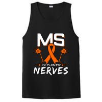 Ms Gets On My Nerves Multiple Sclerosis Awareness Survivor Cool Gift PosiCharge Competitor Tank