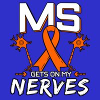 Ms Gets On My Nerves Multiple Sclerosis Awareness Survivor Cool Gift 16 in Basic Backpack