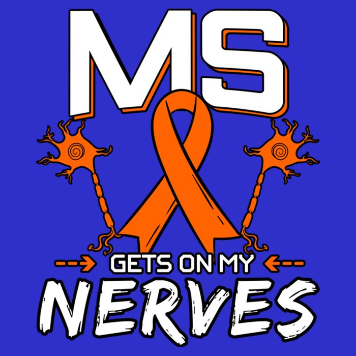 Ms Gets On My Nerves Multiple Sclerosis Awareness Survivor Cool Gift 16 in Basic Backpack