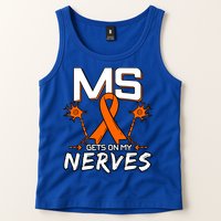 Ms Gets On My Nerves Multiple Sclerosis Awareness Survivor Cool Gift Tank Top