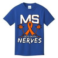 Ms Gets On My Nerves Multiple Sclerosis Awareness Survivor Cool Gift Kids T-Shirt