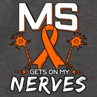 Ms Gets On My Nerves Multiple Sclerosis Awareness Survivor Cool Gift Vector Backpack