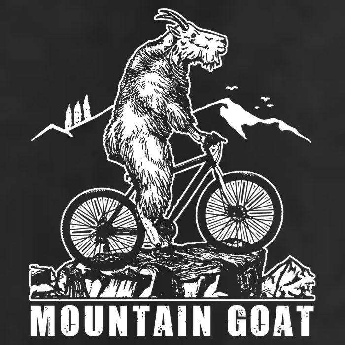 Mountain Goat On A Mountain Bike Cool 7 Panel Mesh Trucker Snapback Hat