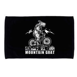 Mountain Goat On A Mountain Bike Cool Microfiber Hand Towel