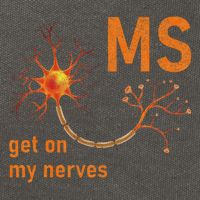 MS Get On My Nerves Neuron Humor Awareness Humor Neurons Cotton Canvas Backpack