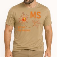 MS Get On My Nerves Neuron Humor Awareness Humor Neurons Performance Shirt