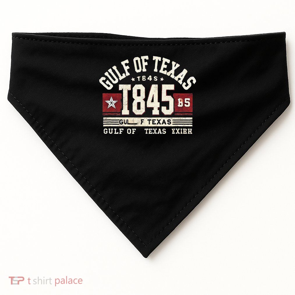 Mexican Gulf of Texas in 1845 USA-Made Doggie Bandana