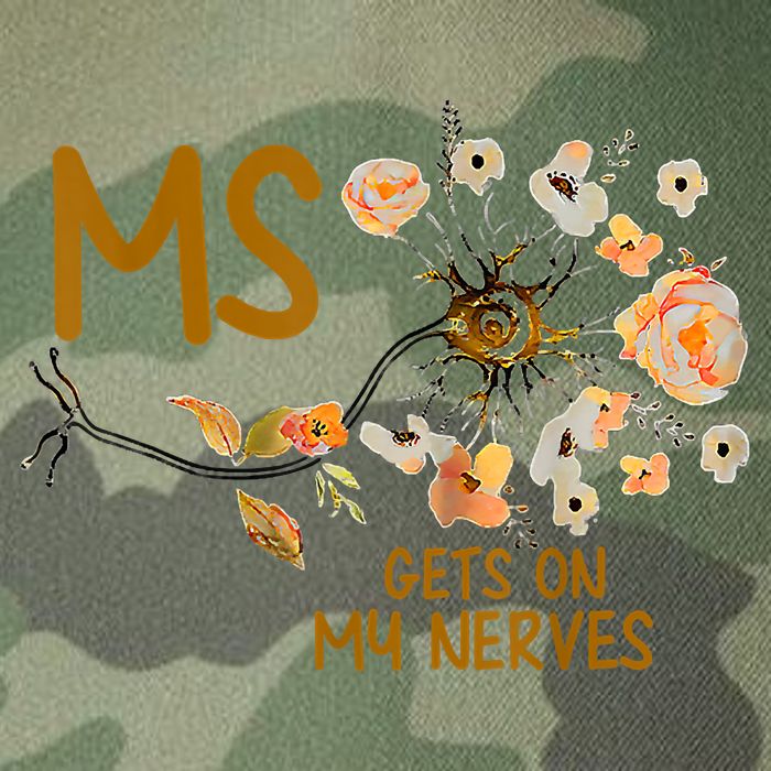 MS Gets On My Nerves Multiple Sclerosis Awareness Legacy Tie Dye Trucker Hat