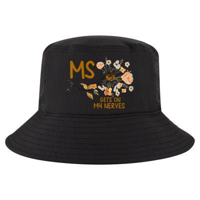 MS Gets On My Nerves Multiple Sclerosis Awareness Cool Comfort Performance Bucket Hat