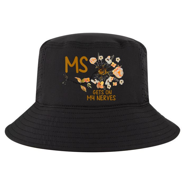 MS Gets On My Nerves Multiple Sclerosis Awareness Cool Comfort Performance Bucket Hat