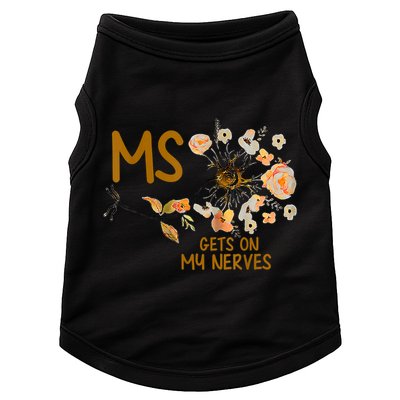 MS Gets On My Nerves Multiple Sclerosis Awareness Doggie Tank