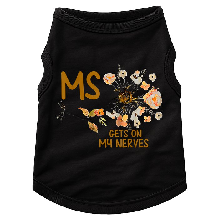 MS Gets On My Nerves Multiple Sclerosis Awareness Doggie Tank