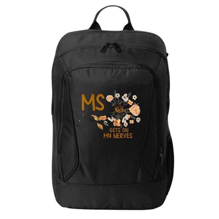 MS Gets On My Nerves Multiple Sclerosis Awareness City Backpack