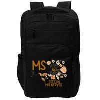 MS Gets On My Nerves Multiple Sclerosis Awareness Impact Tech Backpack