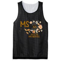 MS Gets On My Nerves Multiple Sclerosis Awareness Mesh Reversible Basketball Jersey Tank