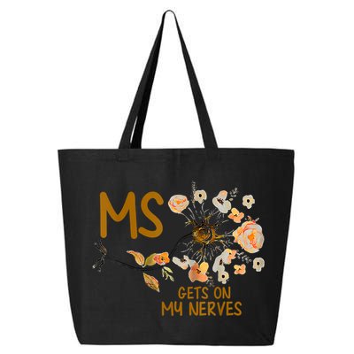 MS Gets On My Nerves Multiple Sclerosis Awareness 25L Jumbo Tote