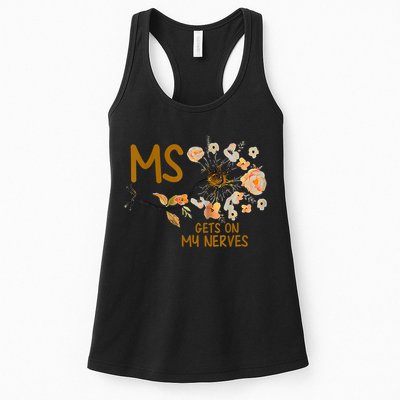 MS Gets On My Nerves Multiple Sclerosis Awareness Womens Tank Top