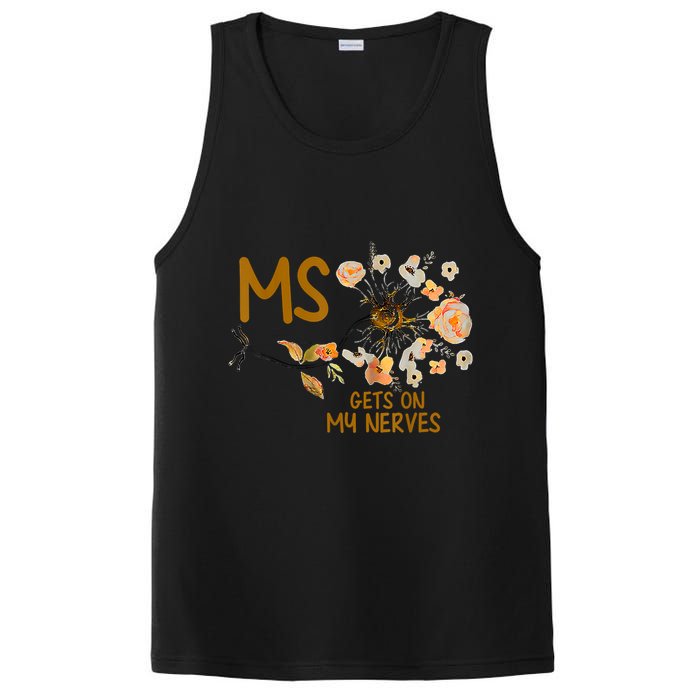 MS Gets On My Nerves Multiple Sclerosis Awareness PosiCharge Competitor Tank