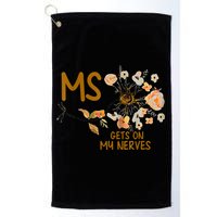 MS Gets On My Nerves Multiple Sclerosis Awareness Golf Towel