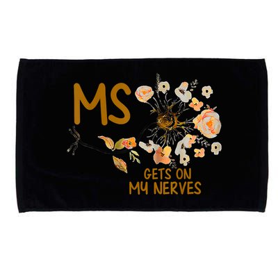 MS Gets On My Nerves Multiple Sclerosis Awareness Microfiber Hand Towel