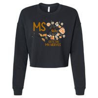 MS Gets On My Nerves Multiple Sclerosis Awareness Cropped Pullover Crew