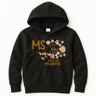 MS Gets On My Nerves Multiple Sclerosis Awareness Kids Hoodie