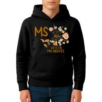 MS Gets On My Nerves Multiple Sclerosis Awareness Kids Hoodie