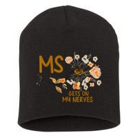 MS Gets On My Nerves Multiple Sclerosis Awareness Short Acrylic Beanie