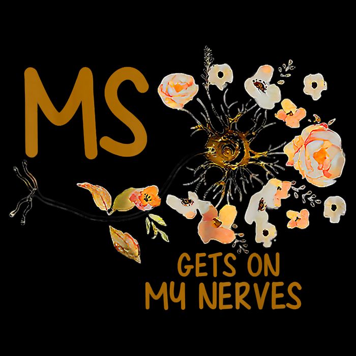 MS Gets On My Nerves Multiple Sclerosis Awareness Wool Snapback Cap