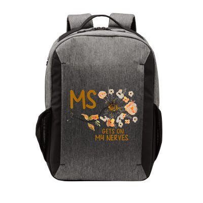 MS Gets On My Nerves Multiple Sclerosis Awareness Vector Backpack