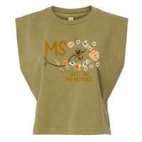 MS Gets On My Nerves Multiple Sclerosis Awareness Garment-Dyed Women's Muscle Tee