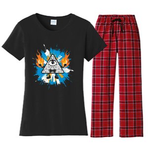 Mountain Gravity Oregon Usa Adventure Awaits Falls Life Eye Women's Flannel Pajama Set