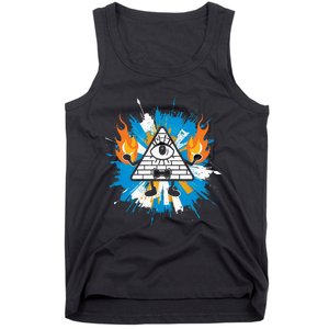 Mountain Gravity Oregon Usa Adventure Awaits Falls Life Eye Tank Top