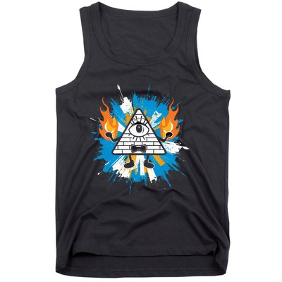 Mountain Gravity Oregon Usa Adventure Awaits Falls Life Eye Tank Top