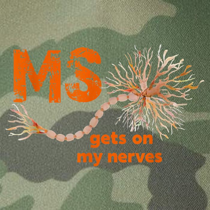 MS Get On My Nerves Multiple Sclerosis Awareness Legacy Tie Dye Trucker Hat