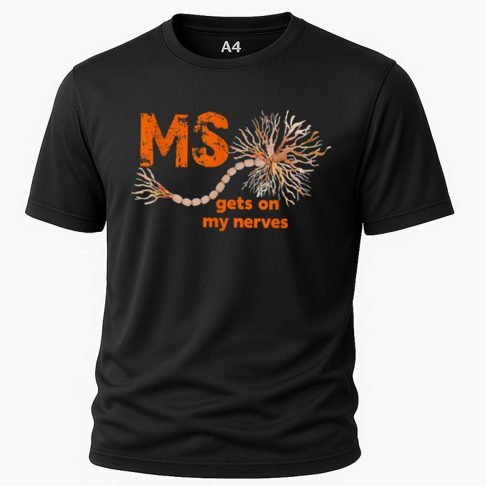 MS Get On My Nerves Multiple Sclerosis Awareness Performance Shirt