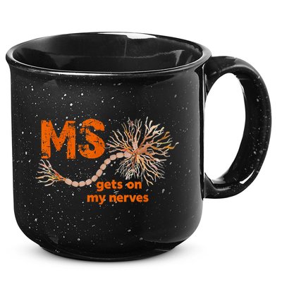 MS Get On My Nerves Multiple Sclerosis Awareness 15oz Campfire Ceramic Mug