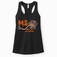 MS Get On My Nerves Multiple Sclerosis Awareness Womens Tank Top