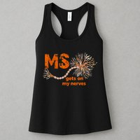MS Get On My Nerves Multiple Sclerosis Awareness Womens Tank Top