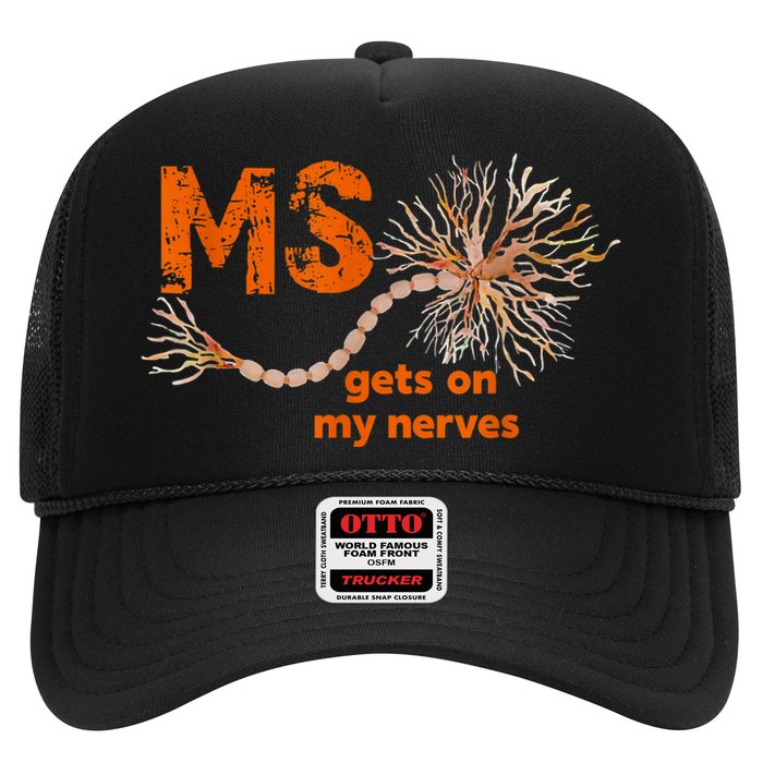 MS Get On My Nerves Multiple Sclerosis Awareness Trucker Hat